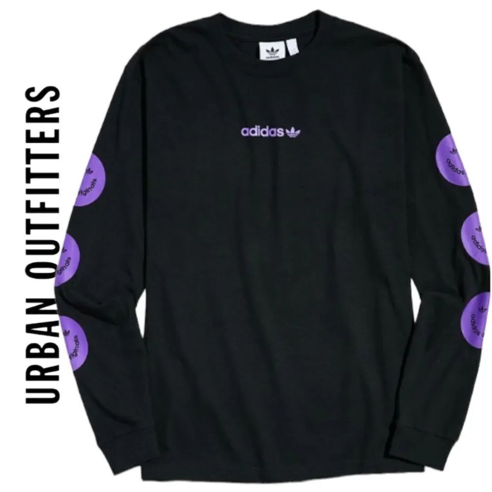 NEW Adidas Urban Outfitters UO Smile Long Sleeve Shirt T-Shirt Tee M